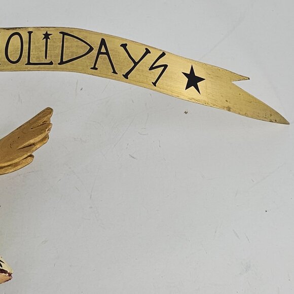 Williraye Studios Happy Holidays Angel Tree Topper WW2514 *Repair* - Picture 3 of 8